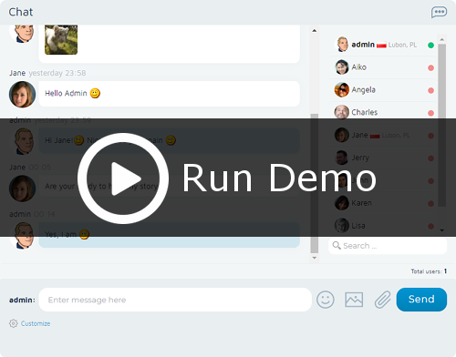 Wise Chat Pro demo Air Flow theme