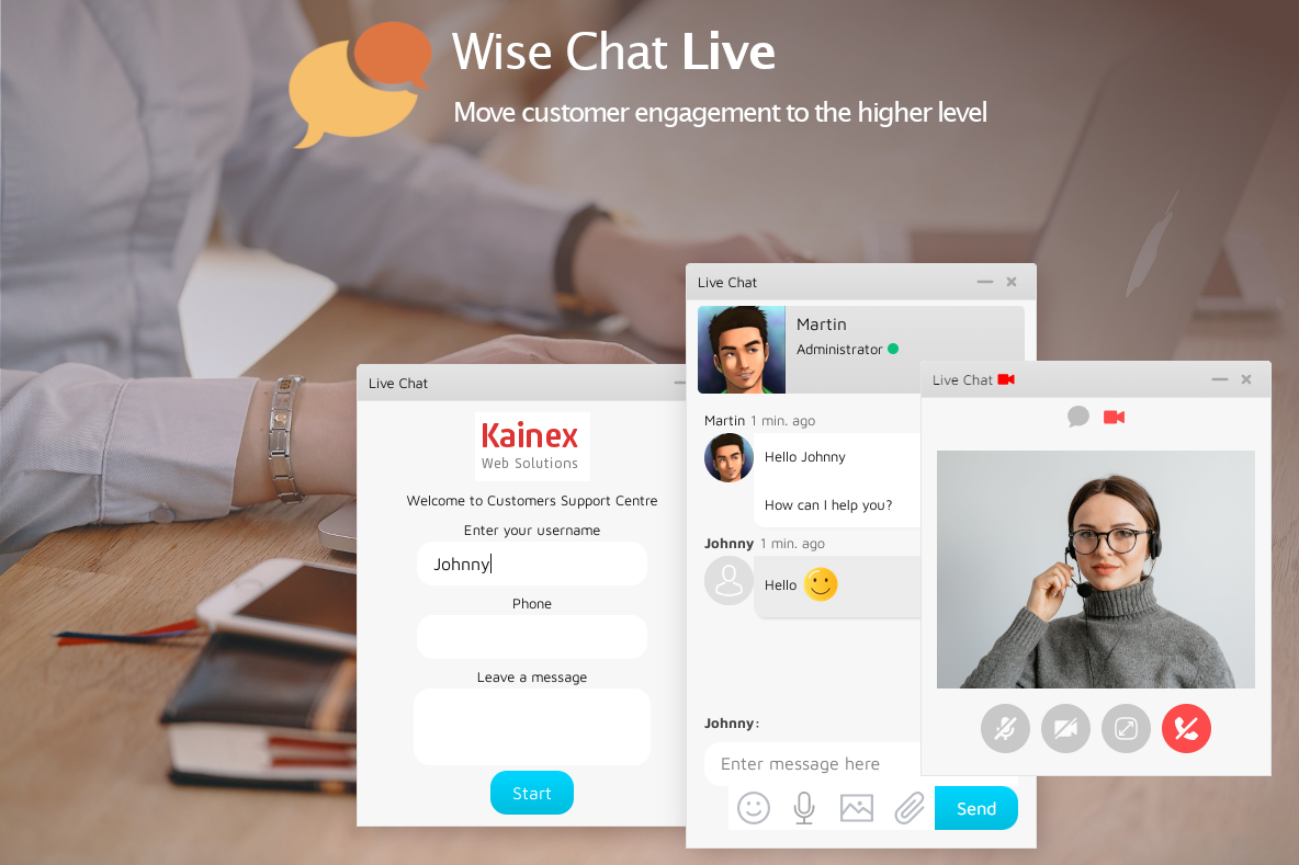 Live Chat plugin with video support