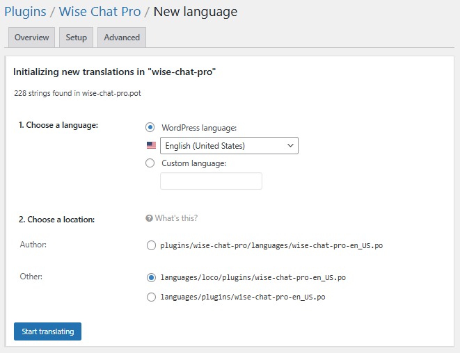 Translate Wise Chat Pro